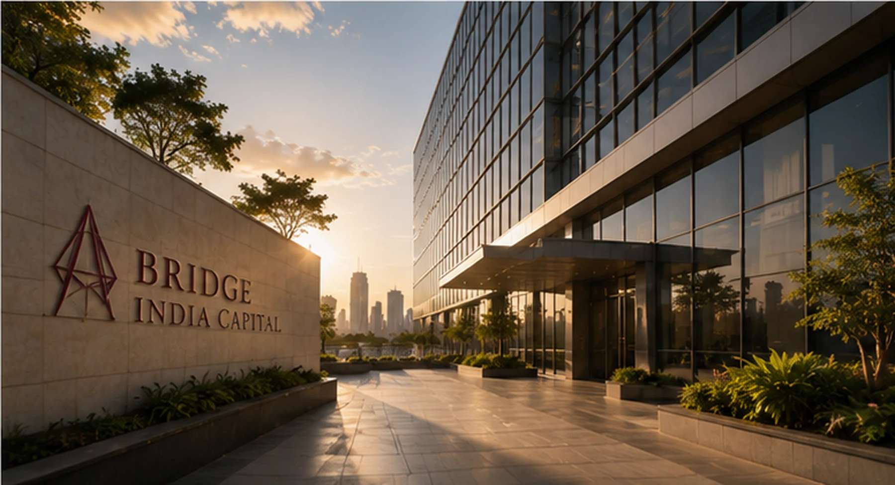 Modern bridge at sunrise representing connection and long-term growth